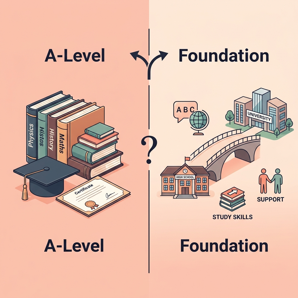 A-Level و Foundation